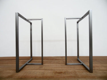 28" X 23" X 11" T-look Trestle Table Bases, Stainless Steel, Height 26" - 32" Set(2)