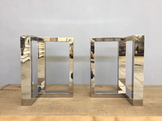 28" X 28" X 24” Table Base, Stainless Steel, Height 26" 32" Set(2)