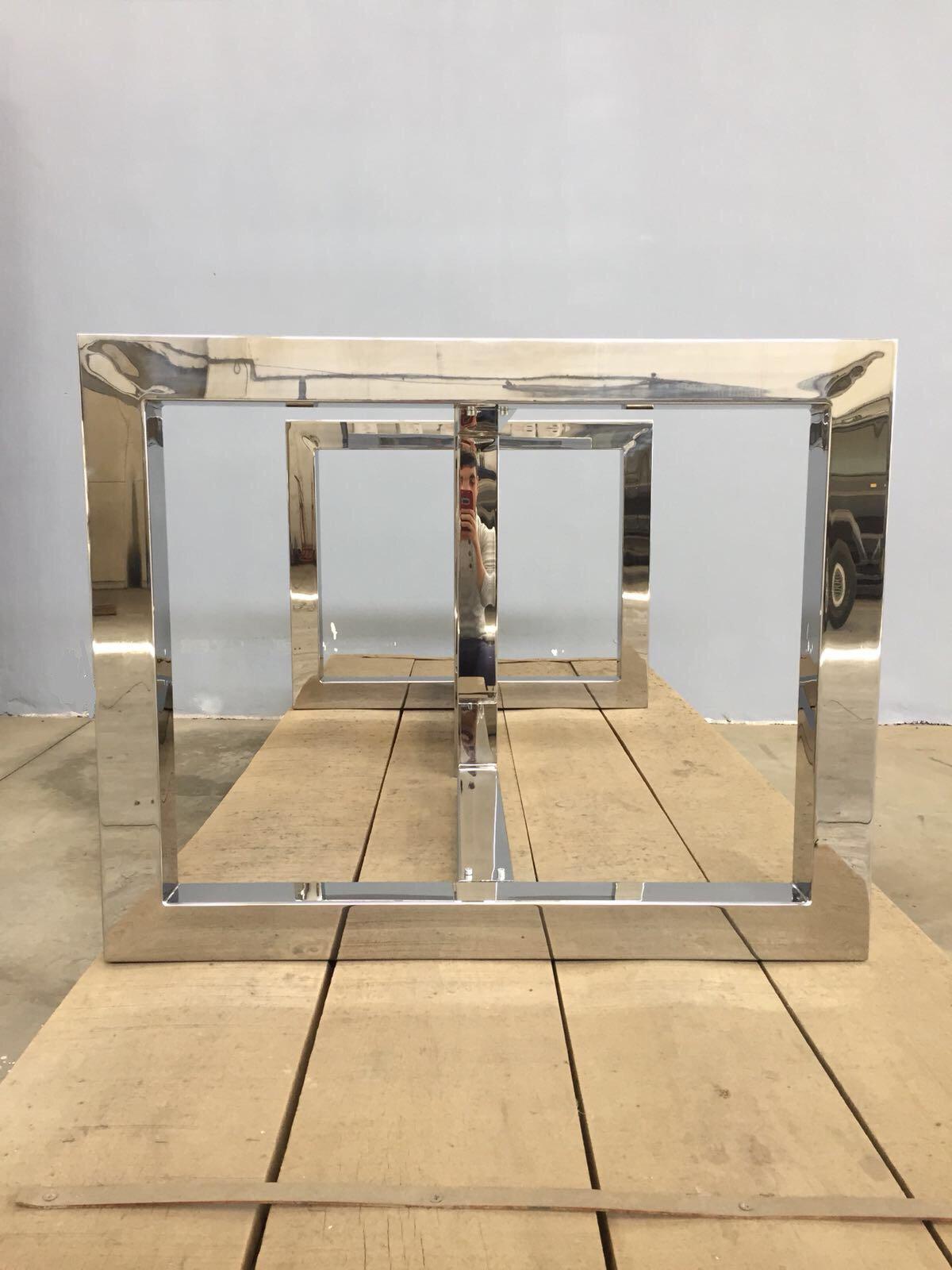 28" X 28" X 24” Table Base, Stainless Steel, Height 26" 32" Set(2)