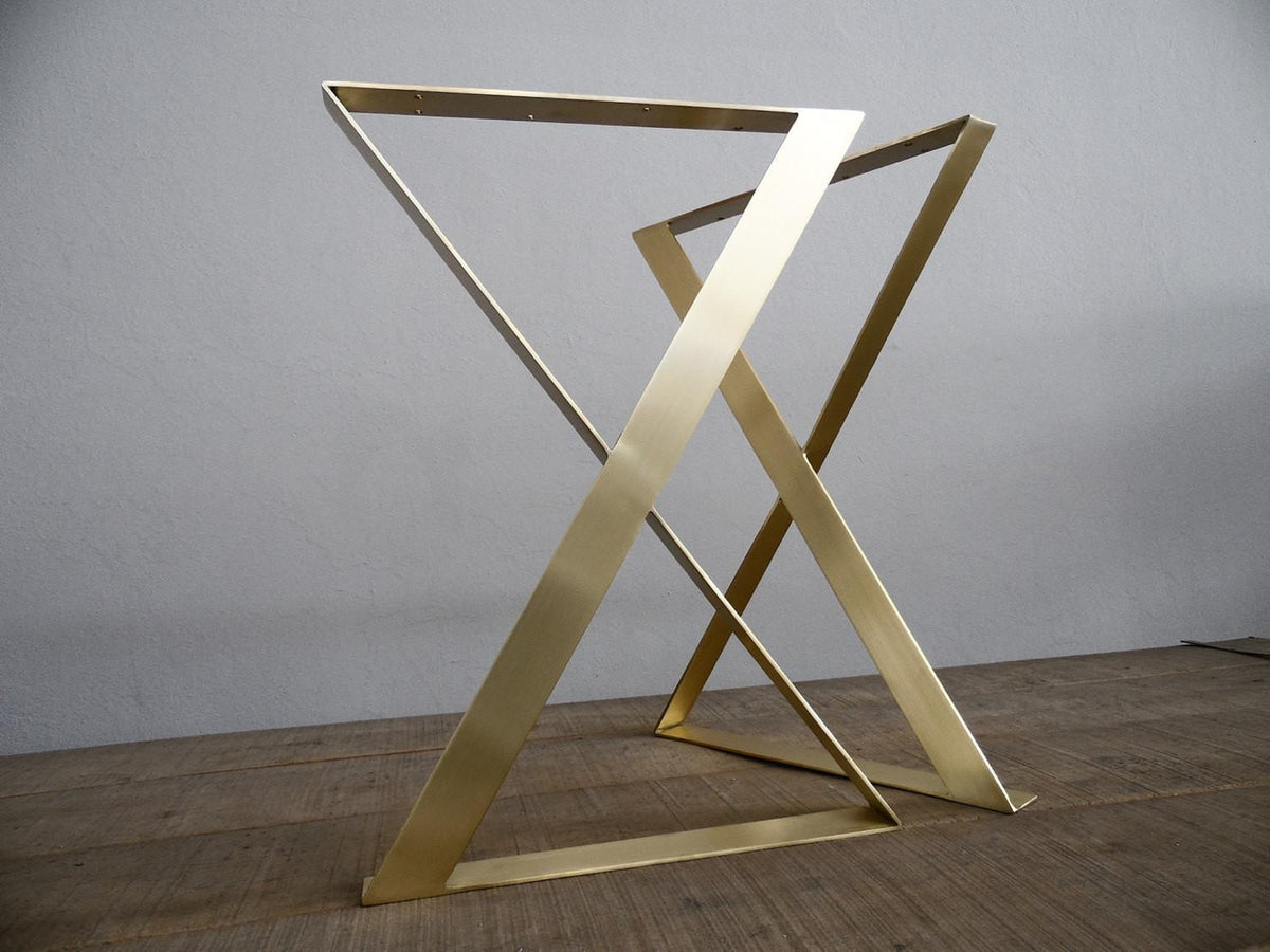 Brass table legs