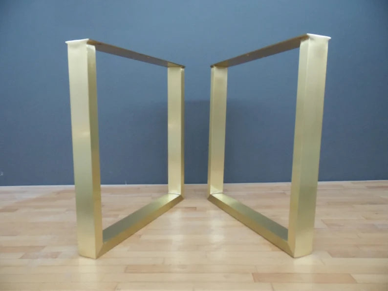 Brass Dining Table Legs | 28" Frame Table Legs, Width 28”