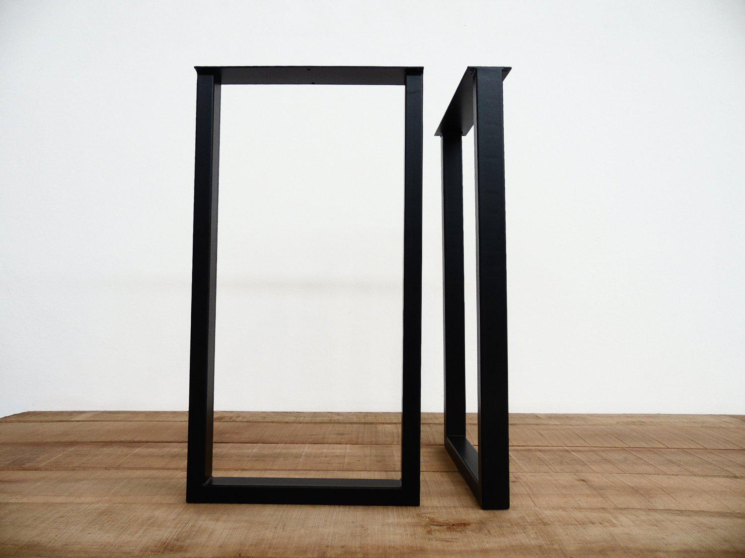 Steel bar height table legs deals