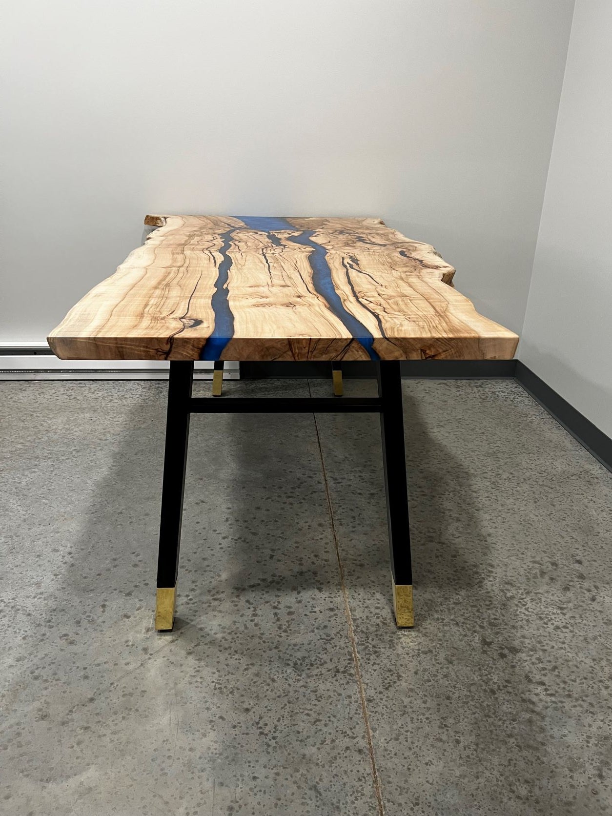 Metal Desk Legs Set ( 2)  |  Kitchen Table Legs | Brass Furniture Legs