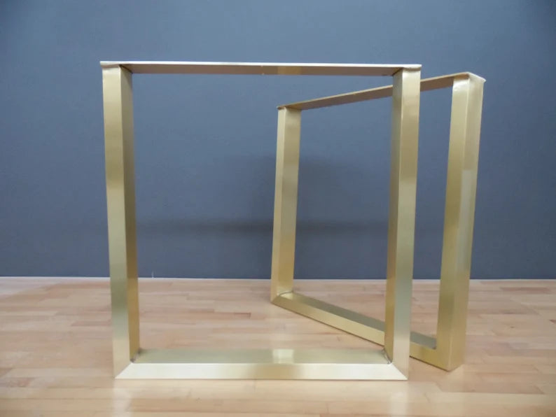 Brass Dining Table Legs | 28" Frame Table Legs, Width 28”