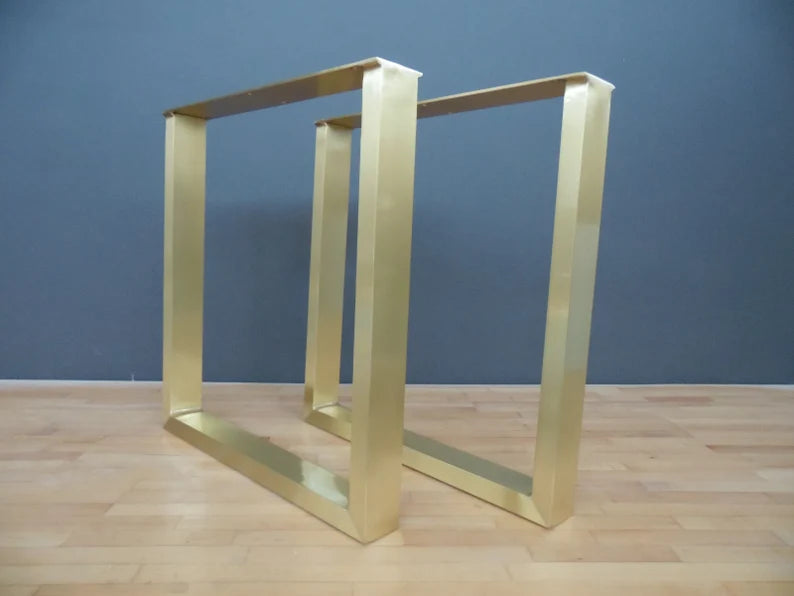 Brass Dining Table Legs | 28" Frame Table Legs, Width 28”