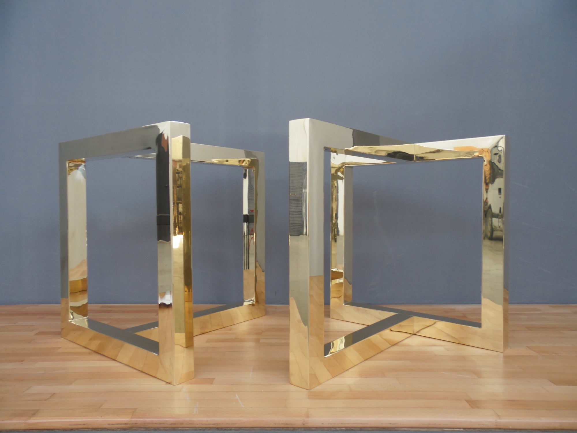Brass Table Base for heavy marble table tops