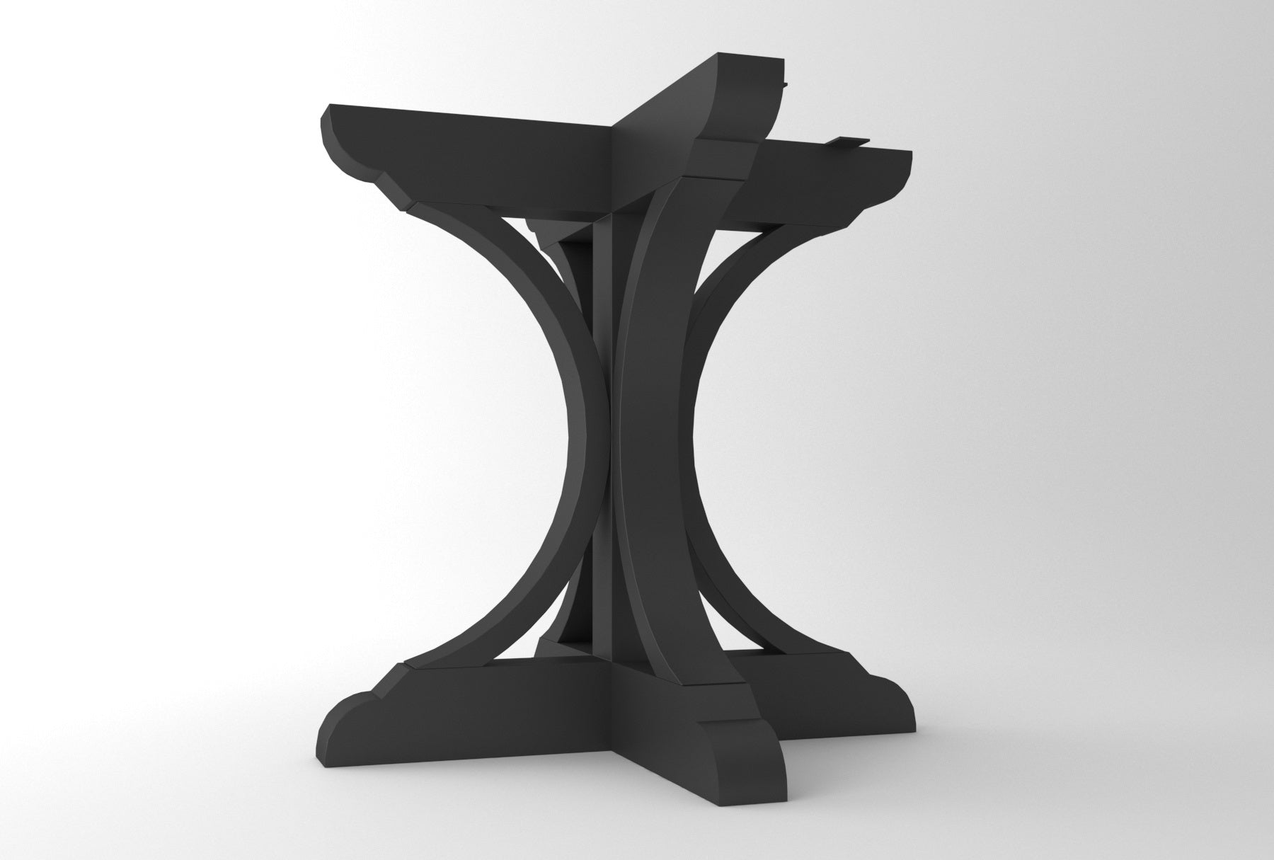 Steel Round Pedestal Farmhouse Table Base | MERV