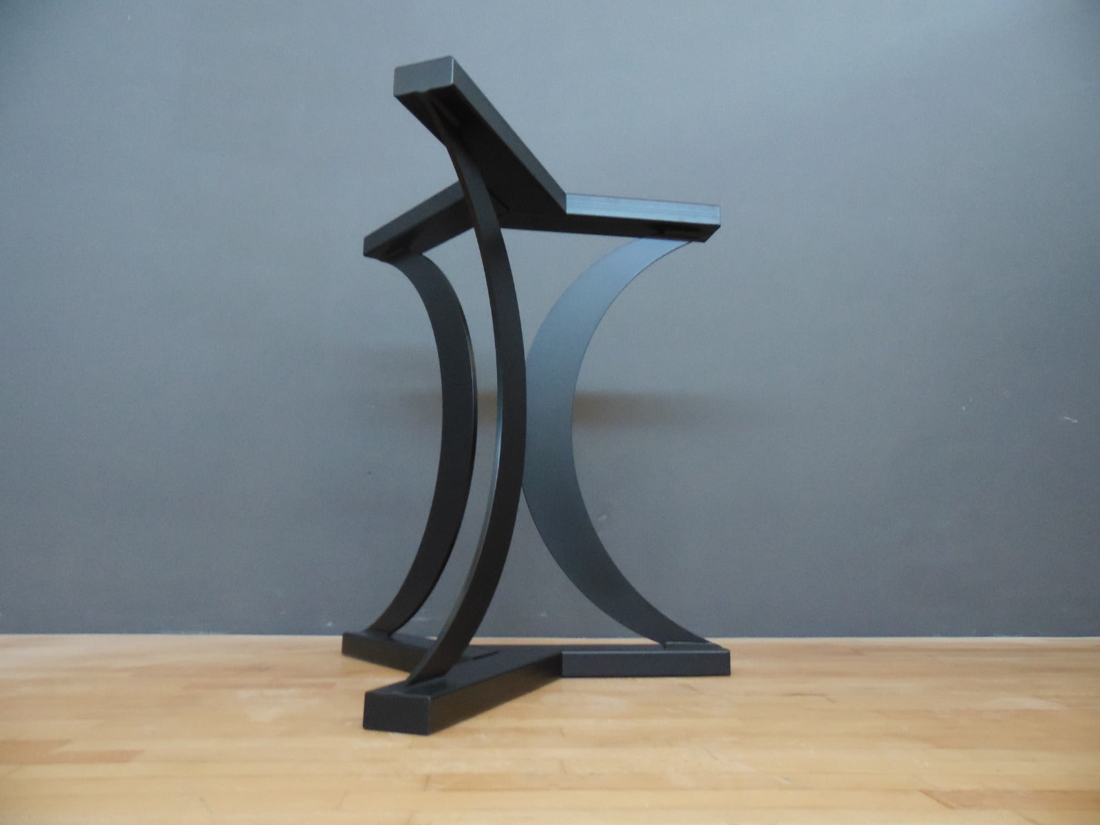 Modern Metal Round Table Base , 28" TURAN Steel Table Pedestal - Height 26" - 30”