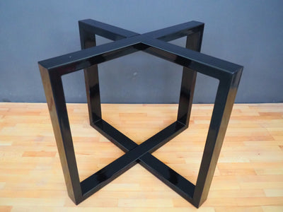 glossy black table base for 8 10 people