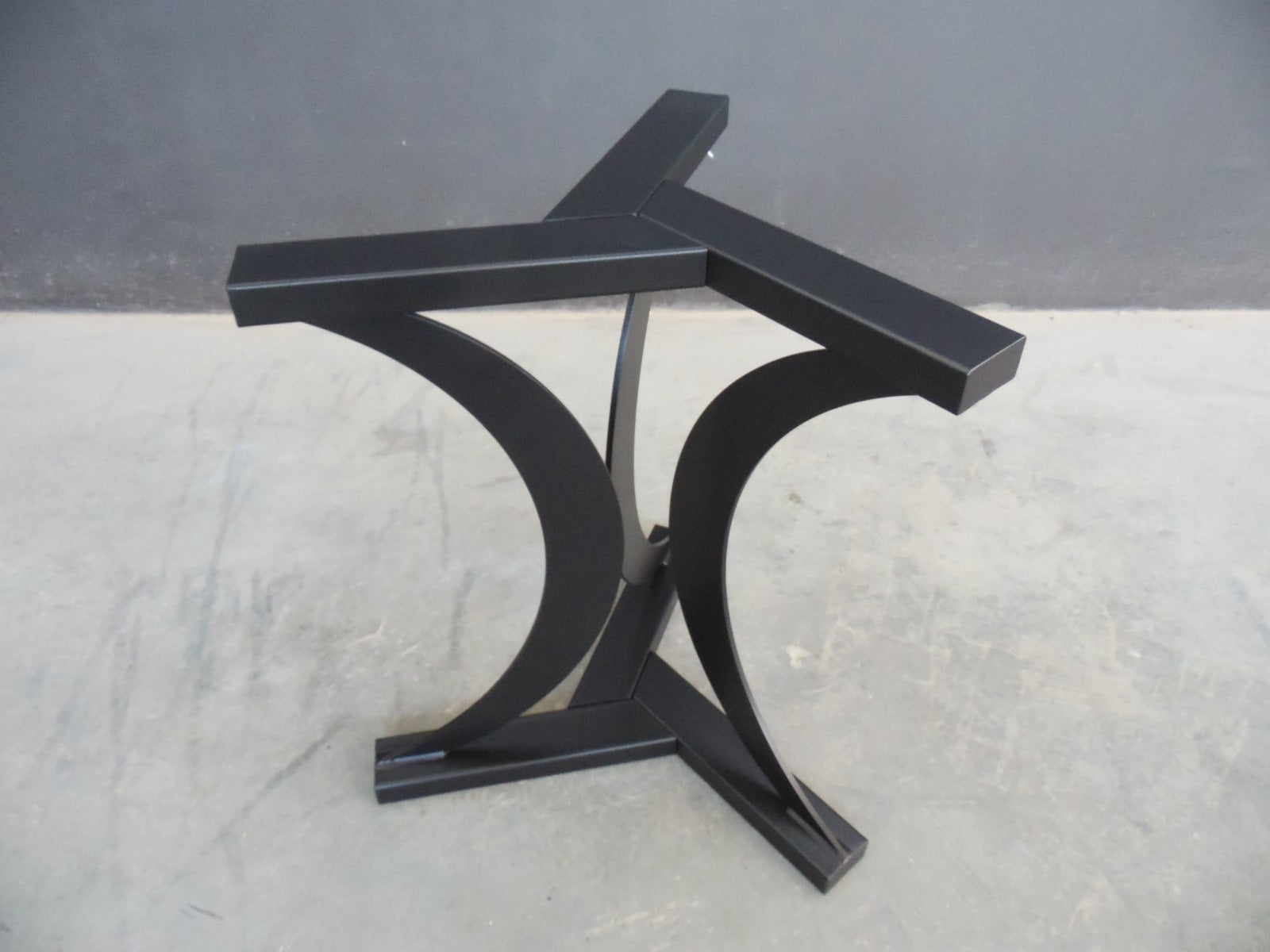 Modern Metal Round Table Base , 28" TURAN Steel Table Pedestal - Height 26" - 30”