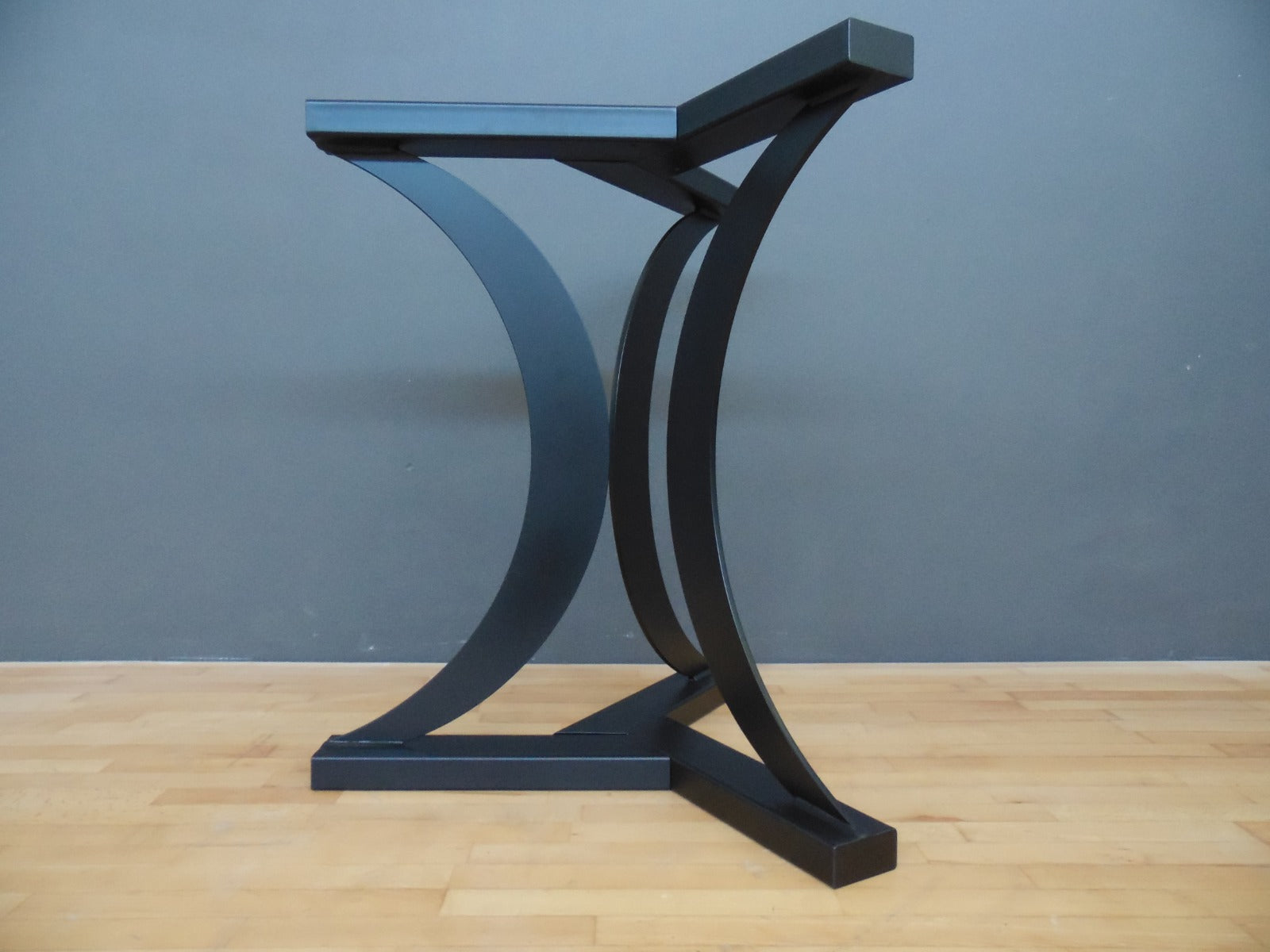 Modern Metal Round Table Base , 28" TURAN Steel Table Pedestal - Height 26" - 30”