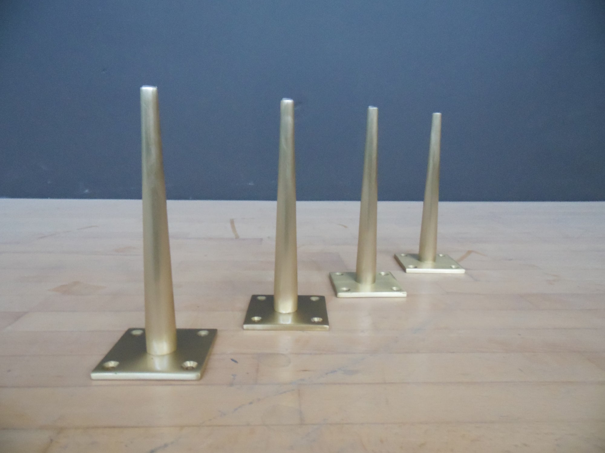 10" Bitlis Tapered Brass Furniture Legs Height ( 4''-11'')