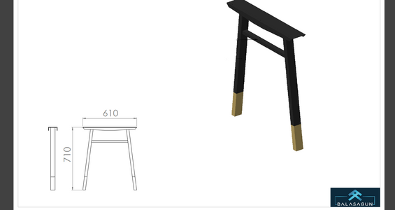 angled a frame table legs 