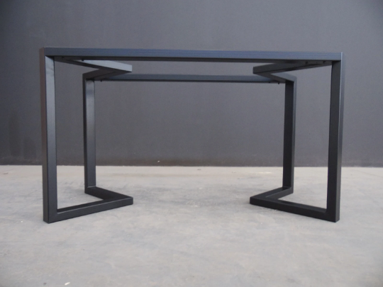 28 " H x 24” W x 52” L  Bracket Steel  Table Base, Height 26" - 32"