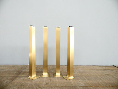 brass table legs square