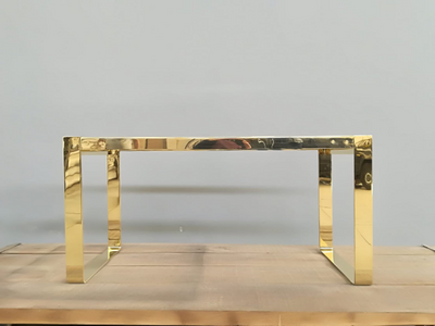 brass modern table base 