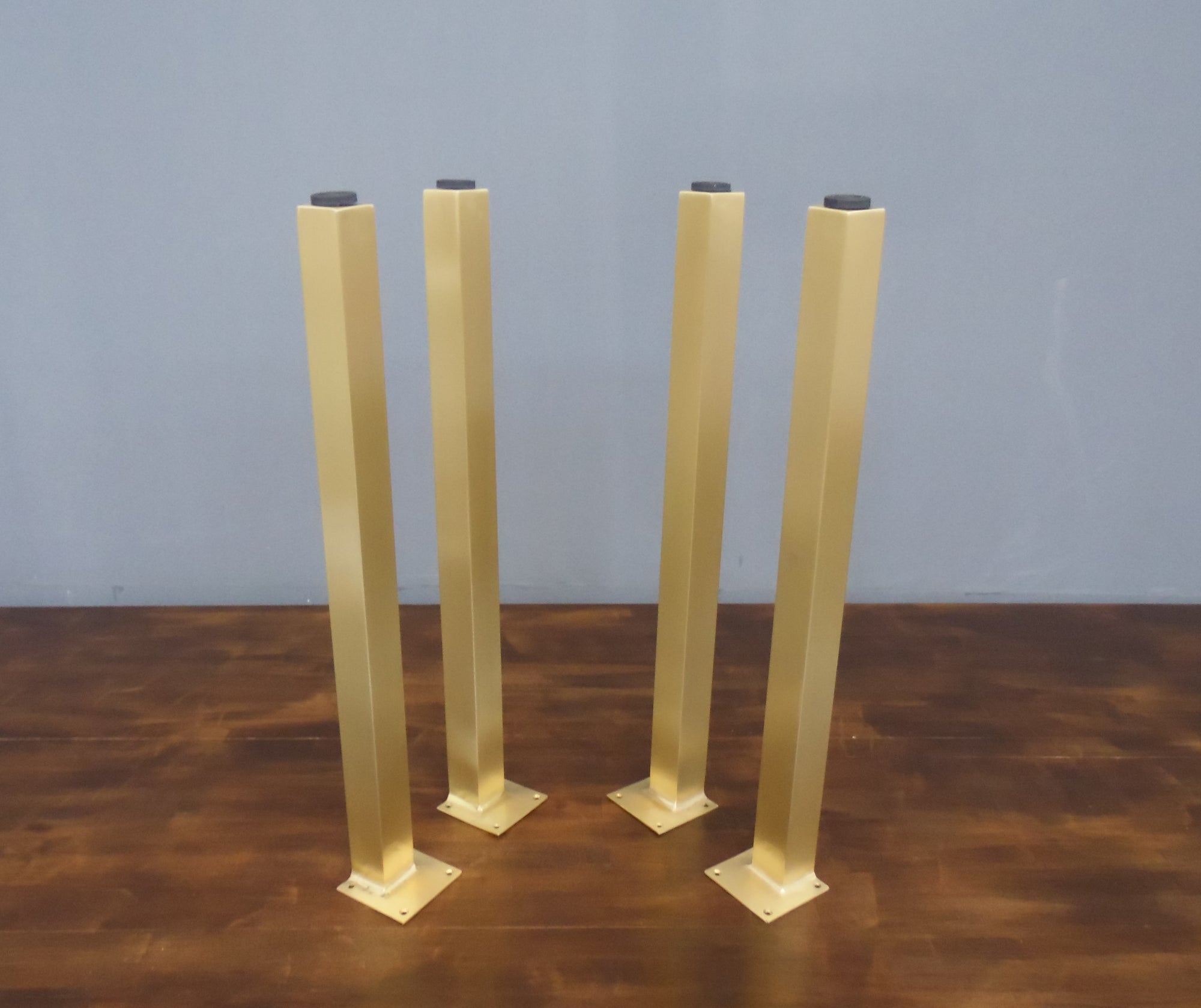 brass square frame dining table legs