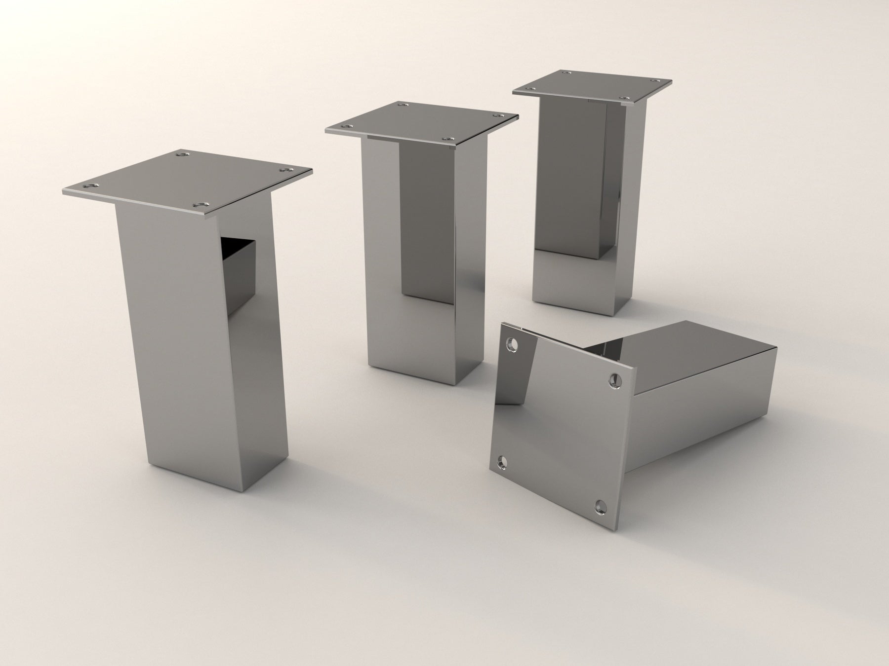metal dresser feet Stainless Steel Furniture Feet