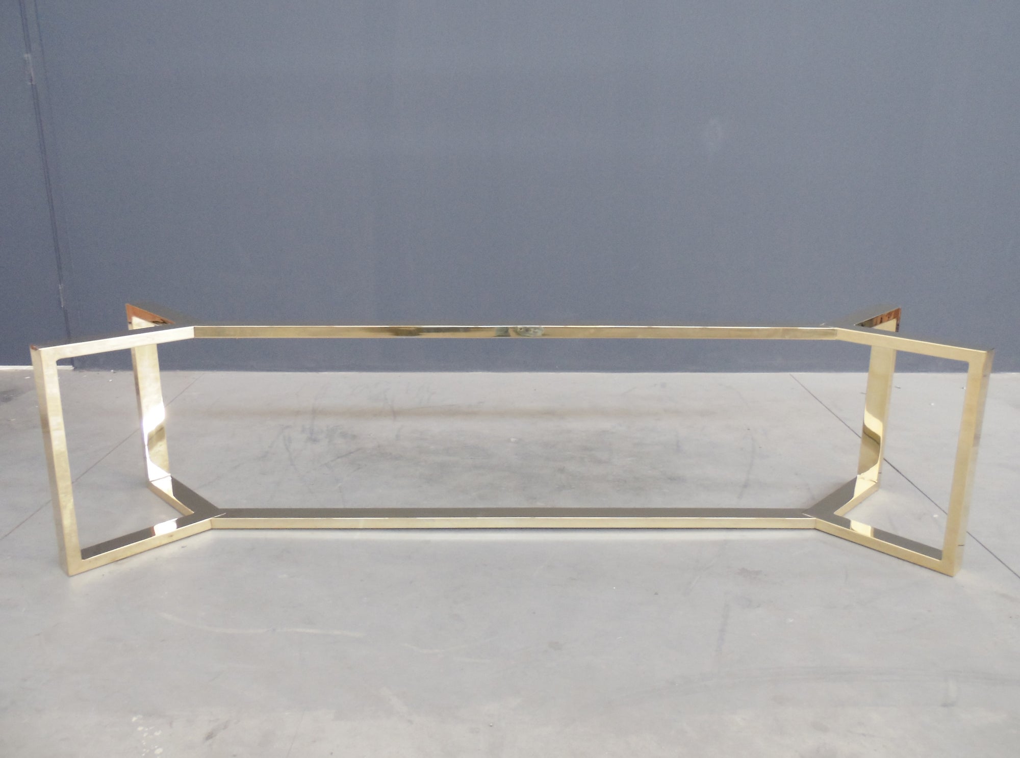 contemporary brass table base