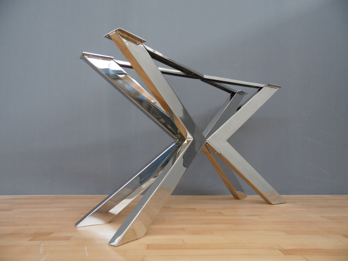 contemporary console table legs metal