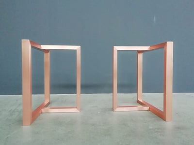 copper table legs for farmhouse tables