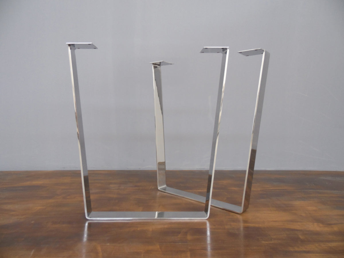 dining table legs metal polished