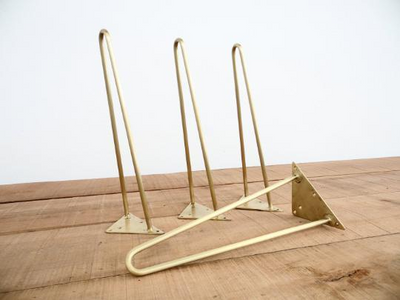 brass hairpin table legs