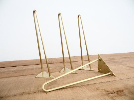 brass hairpin table legs