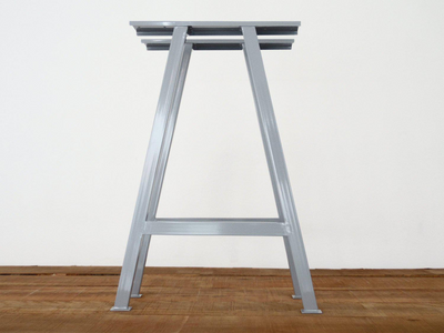 grey metal table legs