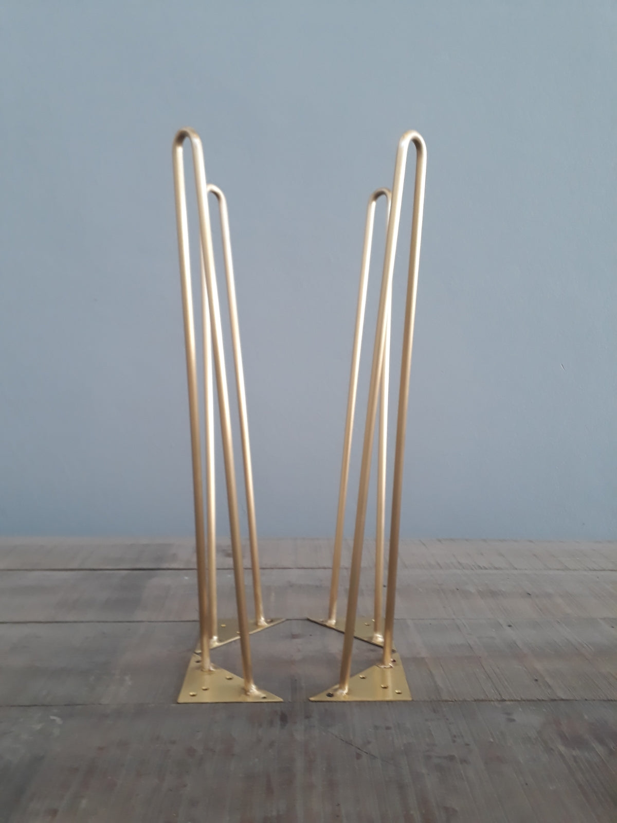 28" Brass Metal Hairpin Table Legs, Height 26" 32" Set(4)