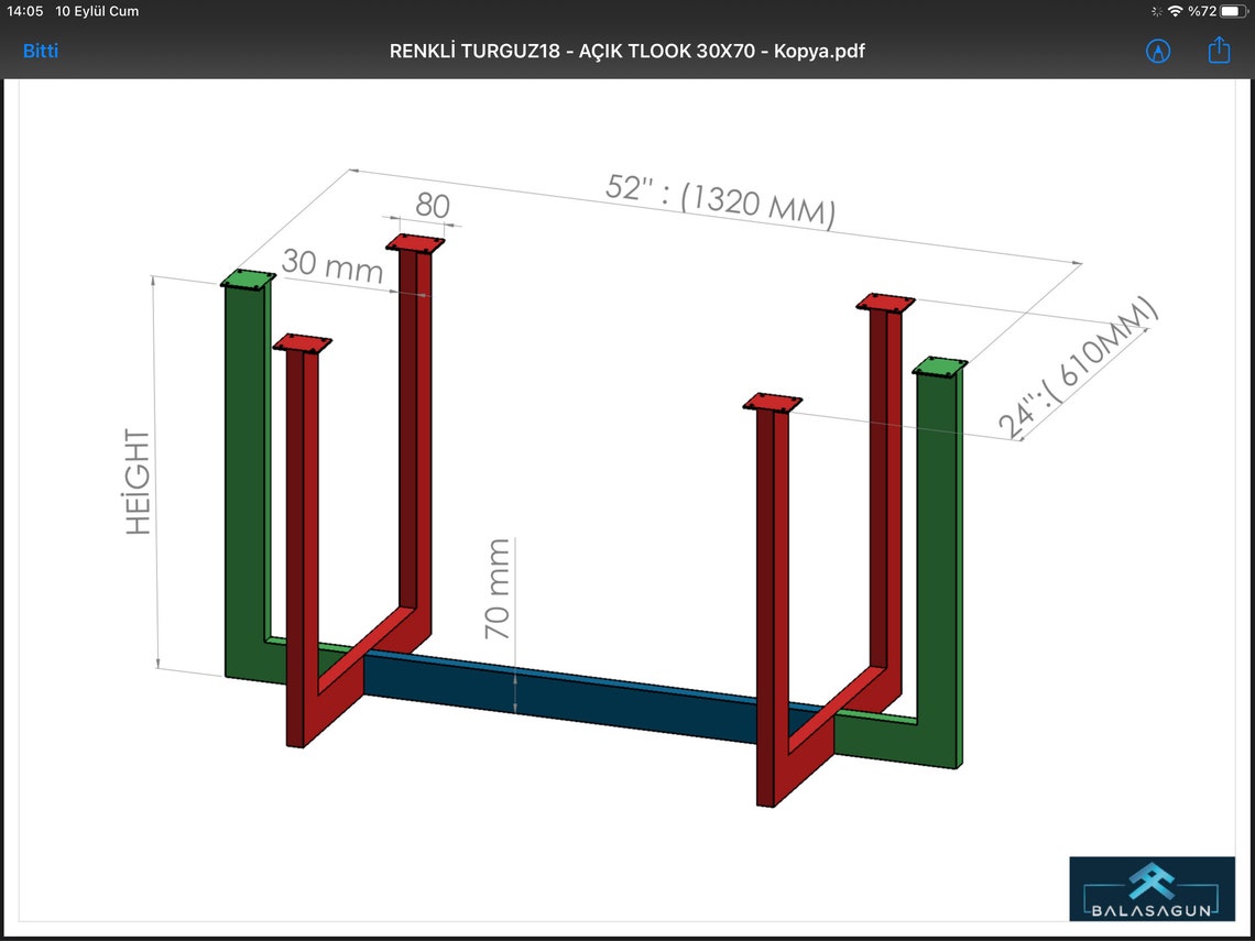 Steel Dining Table Base | Modern & Contemporary Office Table | Conference Table | HATTI 2452