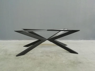 Sturdy metal table base