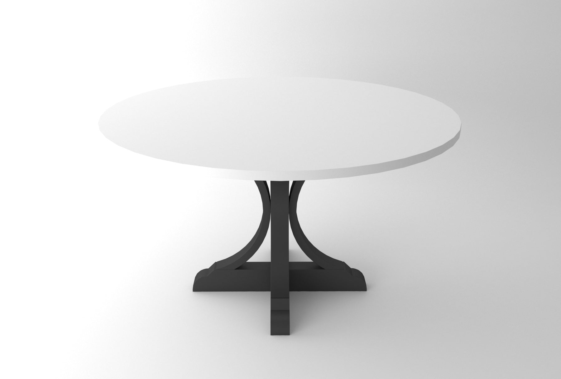 Steel Round Pedestal Farmhouse Table Base | MERV
