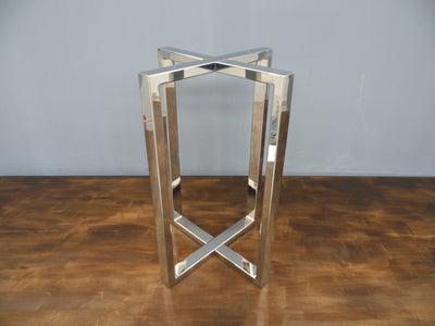 mirror polished stainless steel round table legs