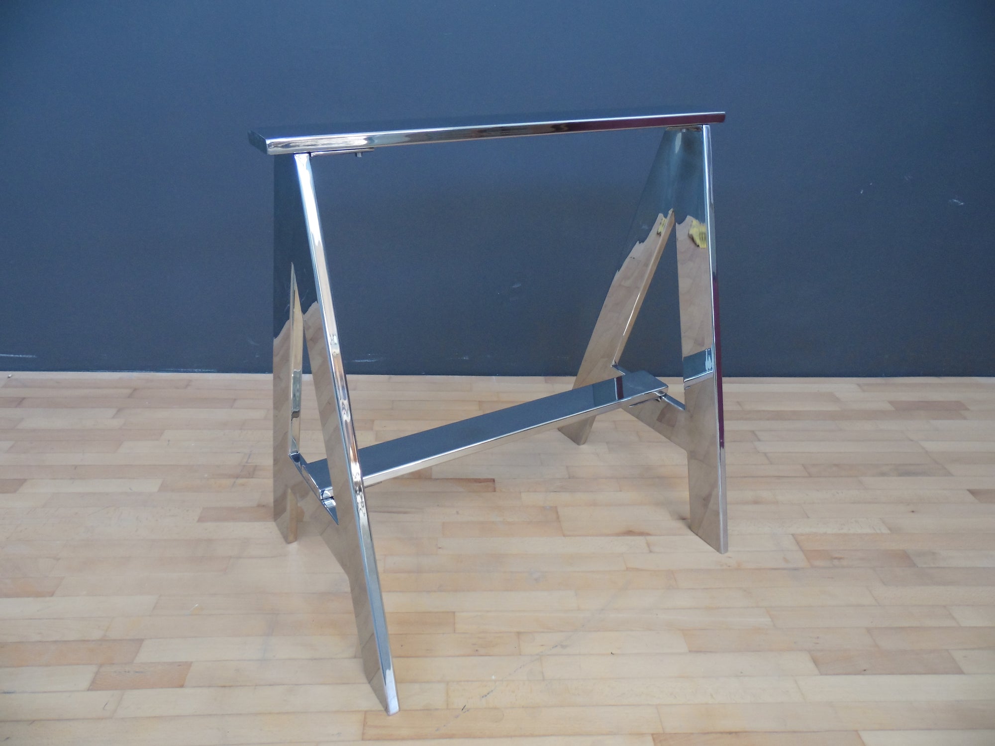 Stainless Steel Sawhorse Desk Legs Set 2