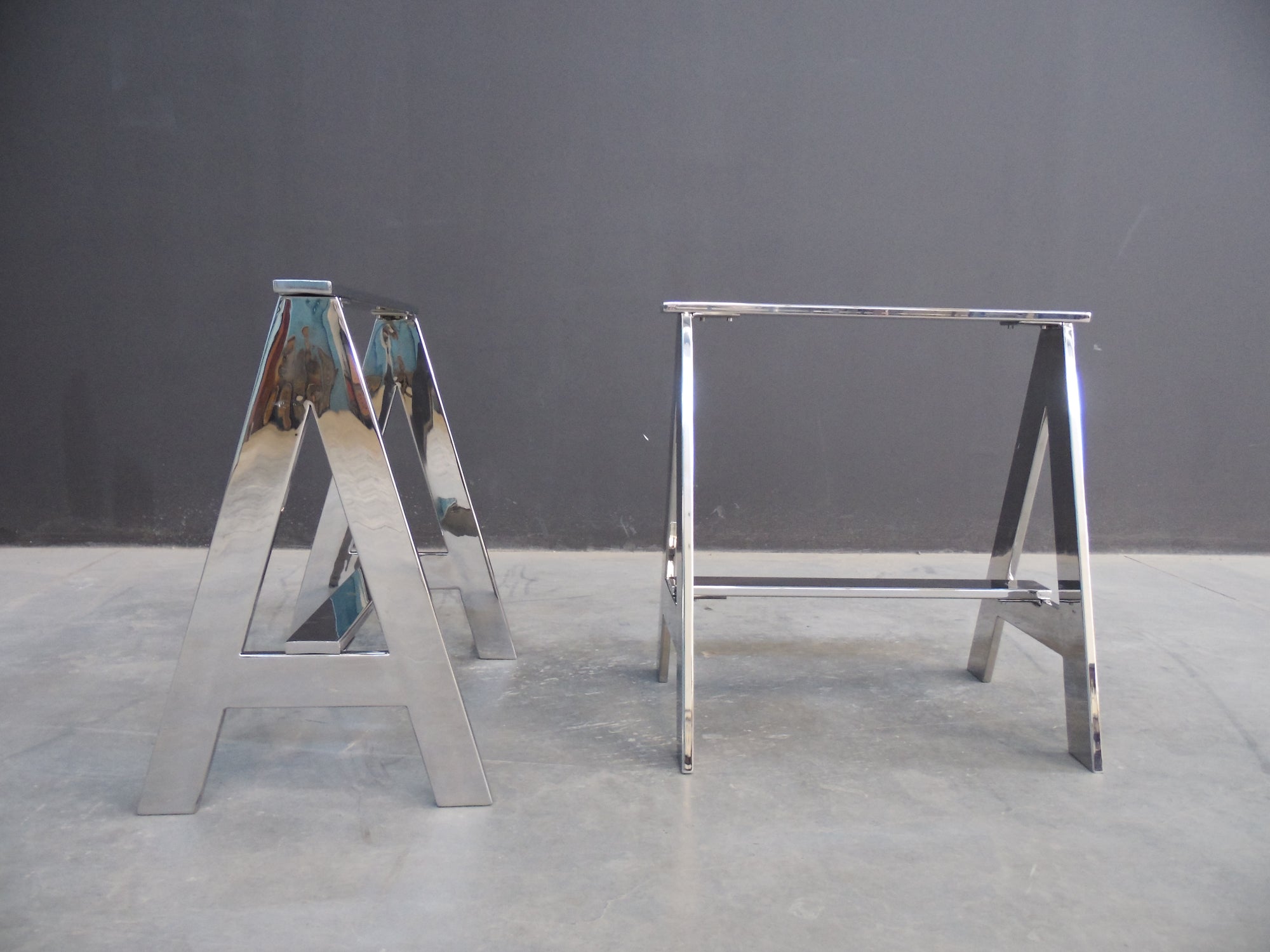 modern A frame table elgs stainless steel 