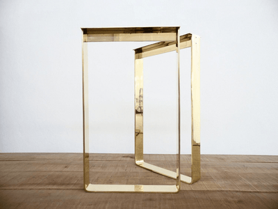 modern brass dining table legs 
