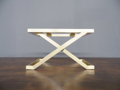 modern brass table base for entryway furniture