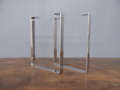 modern metal table legs for reclaimed table wood