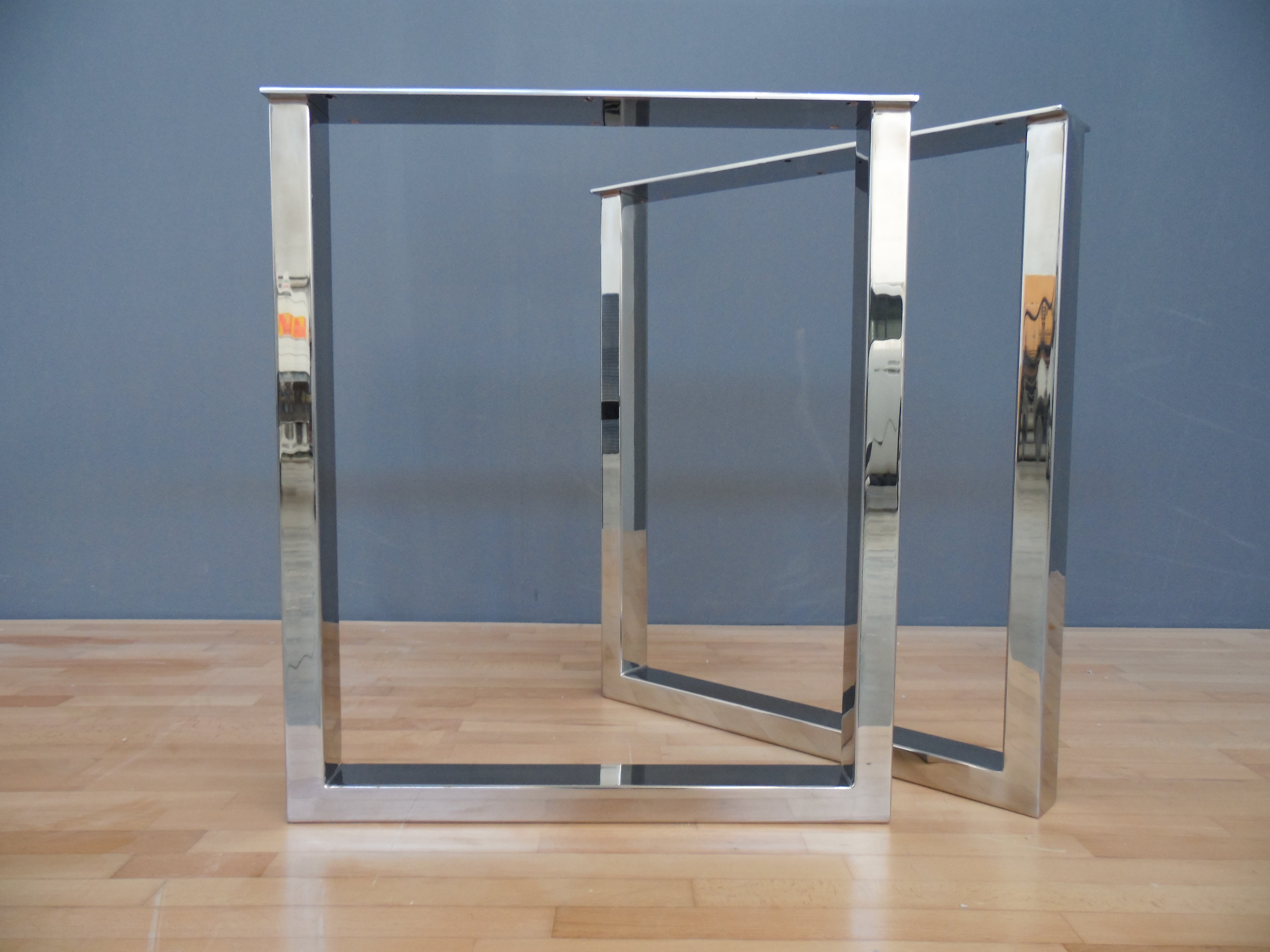 modern stainless steel table legs metal