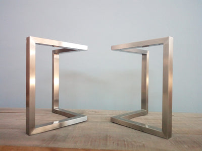 satin stainless steel table legs bracket