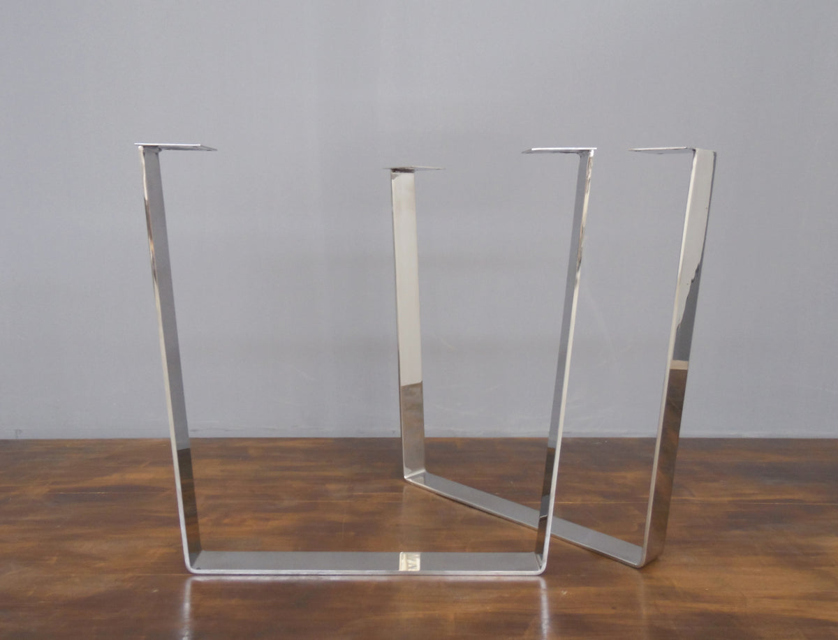 stainless steel table legs metal trapezoid