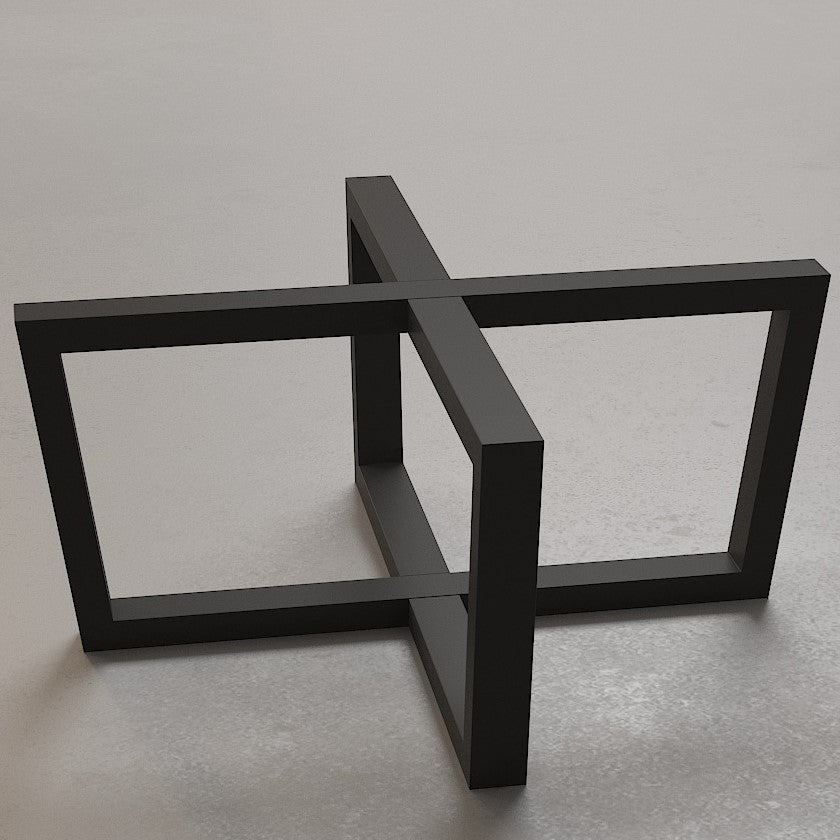 Metal coffee shop table base