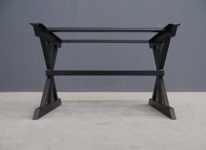steel dining table base industrial