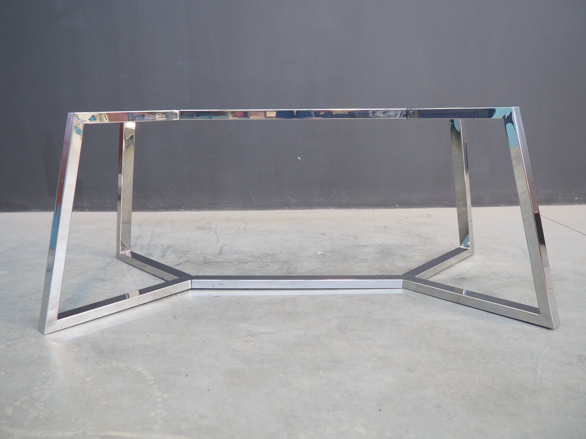 Stainless steel dining table base deals