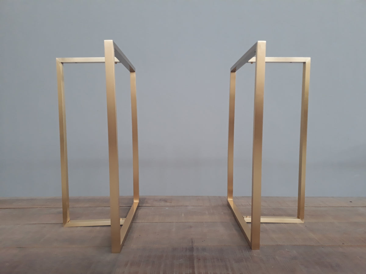 t look brushed brass table legs