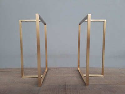 t look brushed brass table legs