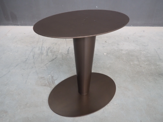 Steel Table Base , 28 Oval Table Pedestal , TULIP by Balasagun