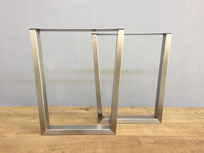 brushed stainless steel legs for table 