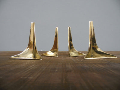 wings brass polished 6 small furniture legs